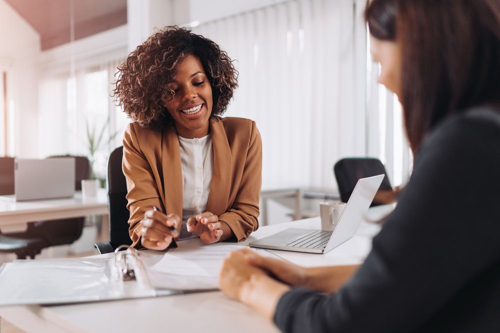 Client Consulting With An Agent
