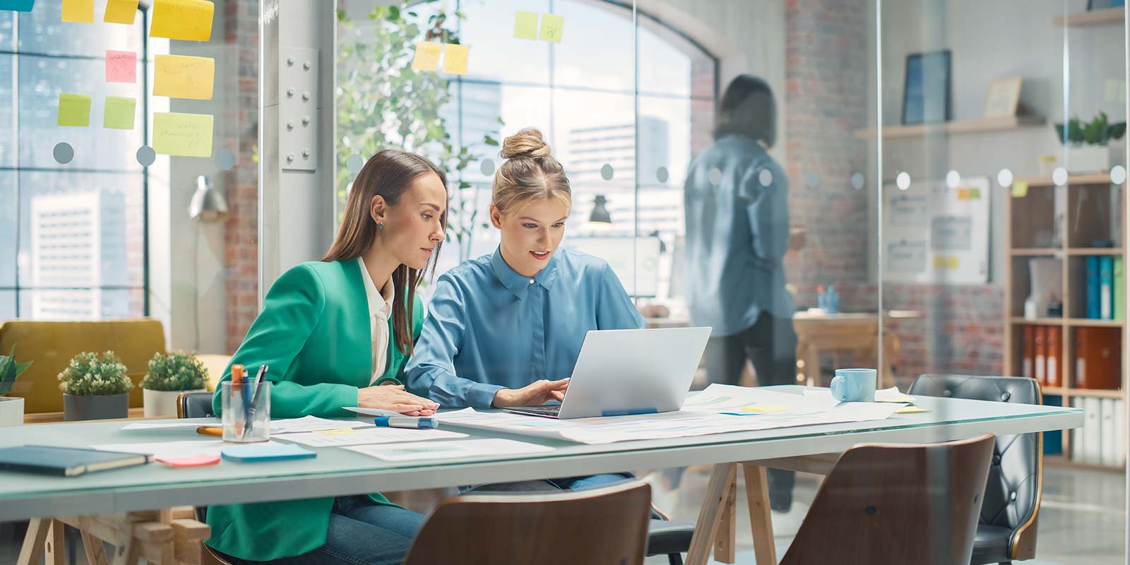Employees in the office