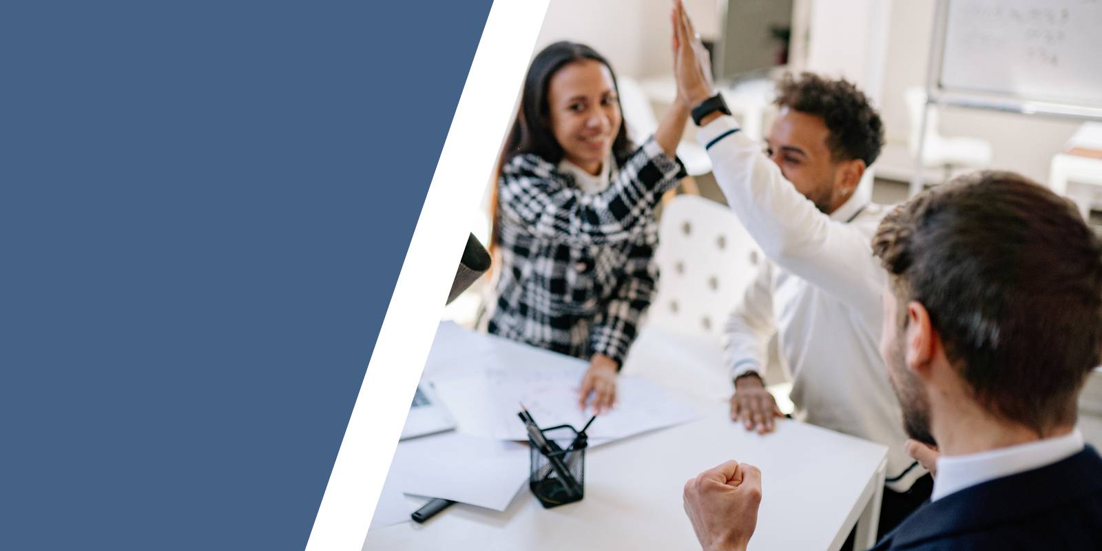 eBen HR Review Newsletter - team high fiving