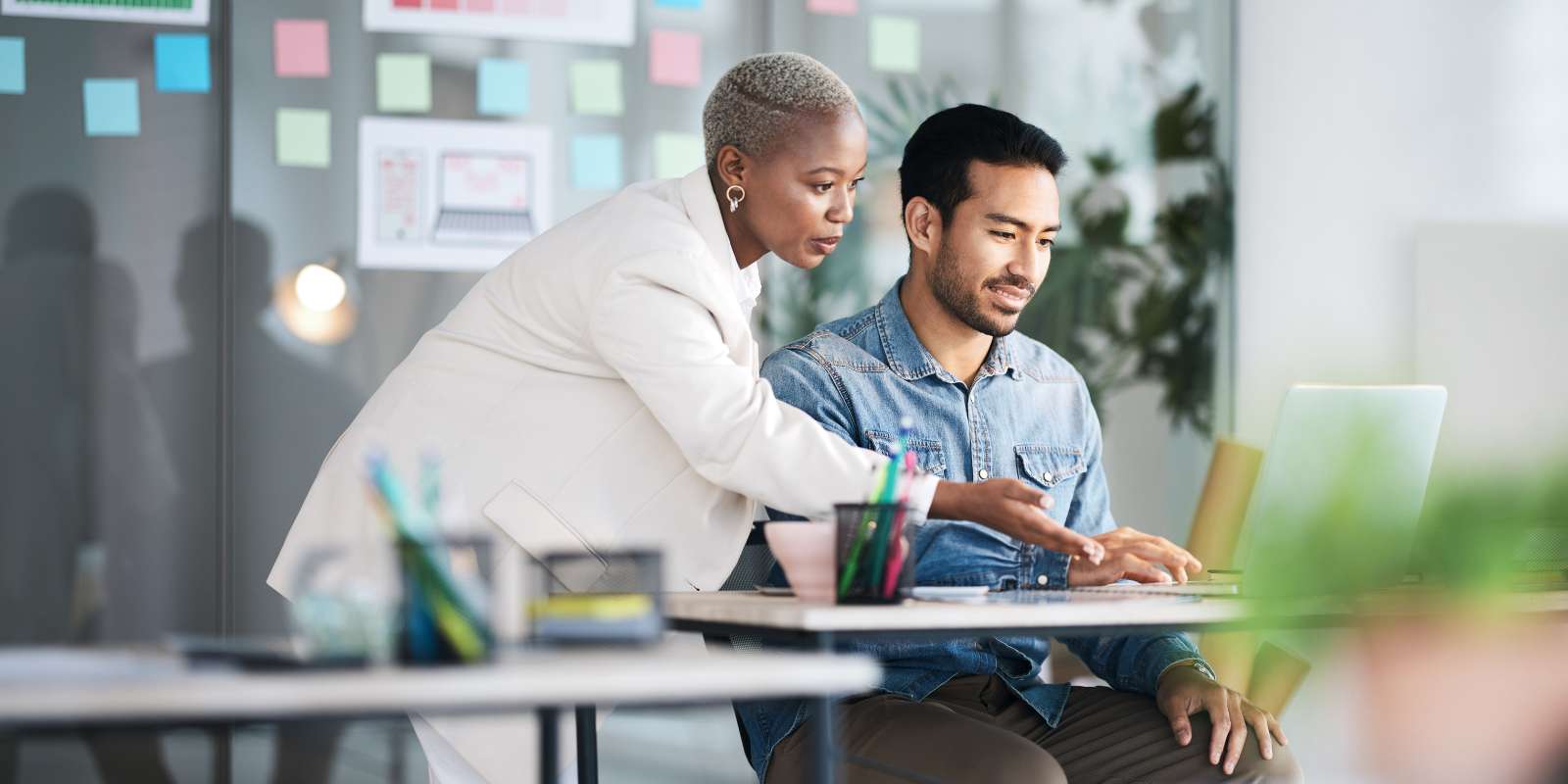 Employer helping employee